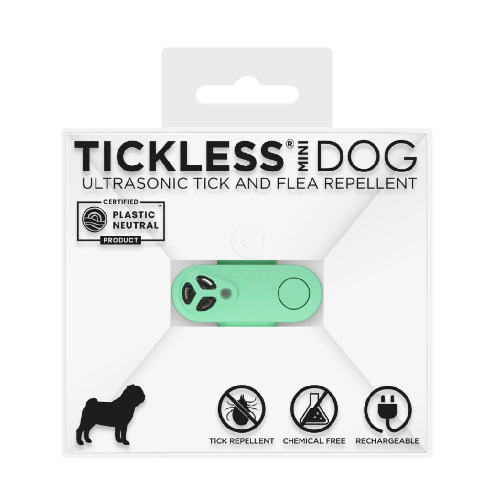 Tickless MINI, ultrazvočni odganjalec klopov in bolh za pse vseh velikosti in mačke - Mint (1 naprava)